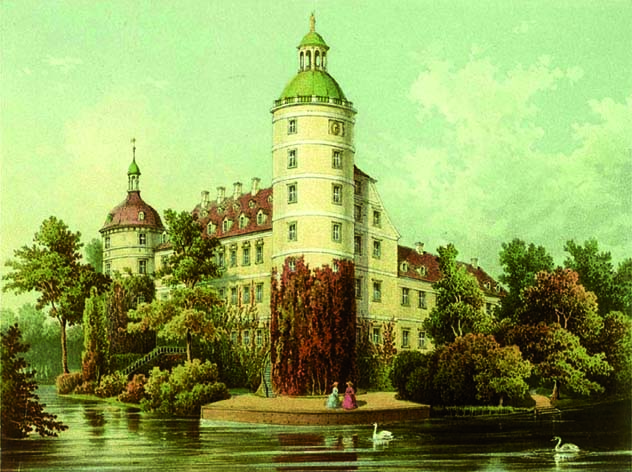 Der Schlossturm im Pckler-Park von Bad Muskau