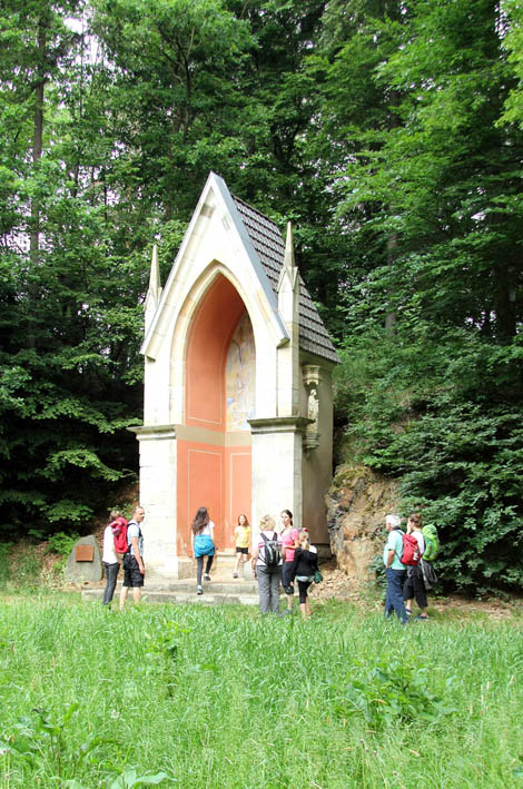 Die Hubertuskapelle im Lieblingstal