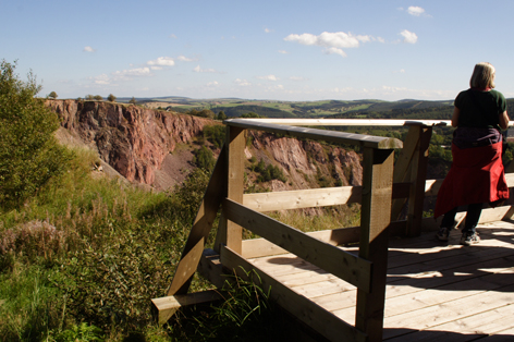 Aussichtsplattform ber der Altenberger Pinge