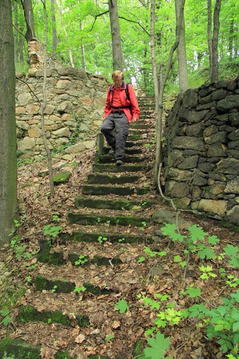 Ein Treppensteig am Jgerberg bei Oberlnitz