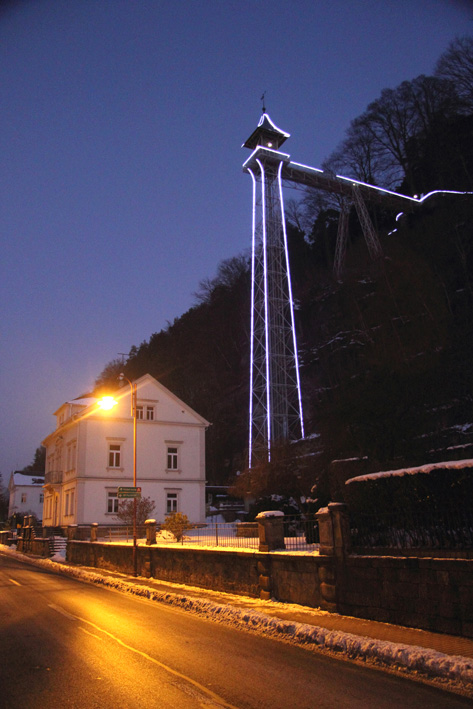 Historischer Personenaufzug in Bad Schandau