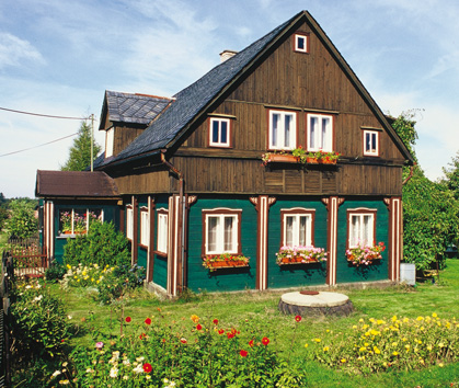 Typisches Bauernhaus in Böhmen