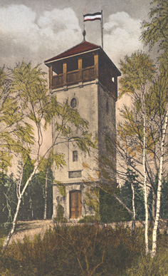 Der Bielebohturm auf einer alten Ansichtskarte